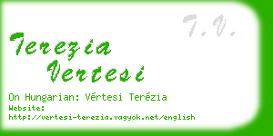 terezia vertesi business card